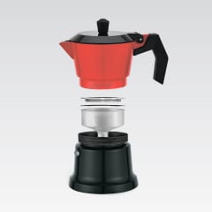 Кофеварка гейзерна Maestro 150 мл Черно-красный MR-1657-3 Бердичів