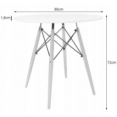 Обеденный комплект Jumi Scandinavian-3 White 4 шт Одесса