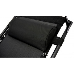 Шезлонг Garden Line Relax Black до 130 кг Черный Вишневе