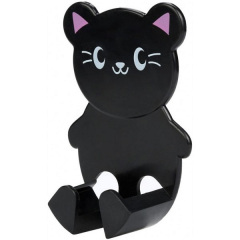 Держатель вилки Hongxin в форме котика 9х6 см Черный 00083 Одеса