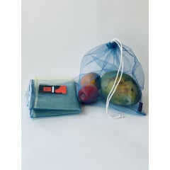 Мешки из сетки для продуктов желто-голубые VS Thermal Eco Bag 3 шт Полтава