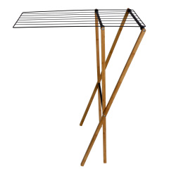 Сушка для белья напольная Casa Si Bamboo Dryer S 800х855х460 мм Черно-коричневый (CS92303W06) Суми