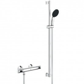 Змішувач термостатичний для душу Grohe QuickFix Precision Flow з душовим гарнітуром, хром (34805001)
