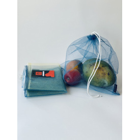Мешки из сетки для продуктов желто-голубые VS Thermal Eco Bag 3 шт
