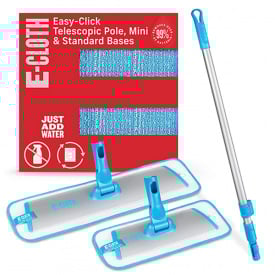 Набор швабра для мытья полов e-Cloth Easy-Click Telescopic Pole + Mini 743534