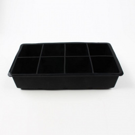 Форма для льда силиконовая Ice Кубики 8 ячеек 21x11.5x5 см Черный (C051352)