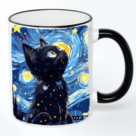 Чашка No Brand Cat 330 мл Разноцветный (chaska-cat-13)