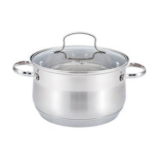 Кастрюля Maestro 8,2 л Серебристый MR-3512-26