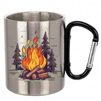 Чашка No Brand 330 мл Серебряный (chaska-camp-8)