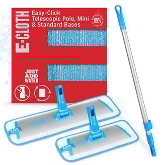 Набор швабра для мытья полов e-Cloth Easy-Click Telescopic Pole + Mini 743534