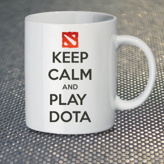 Чашка Fan Girl Keep Calm and Play Dota (14375) 330 мл Белый