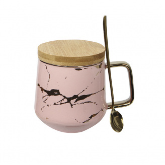 Чайная чашка No Brand B2024 400 мл Pink 13157-83962