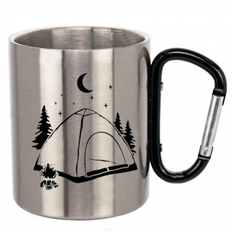 Чашка No Brand 330 мл Серебряный (chaska-camp-7)