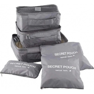 Набор дорожных органайзеров UKC Laundry Pouch Travel 6 шт Серый