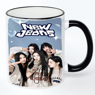 Чашка No Brand new jeans k pop 330 мл Разноцветный (chaskpop-26)
