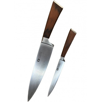 Комплект кухонных ножей Gorillas BBQ 1320 1323 34 см 23 см Коричневый 2 шт (KN152)