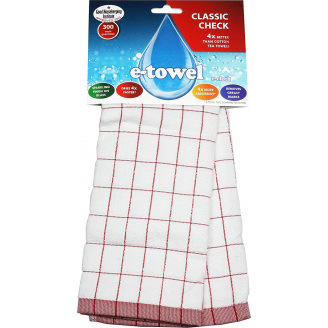 Полотенце E-cloth Classic Check Red (2300)