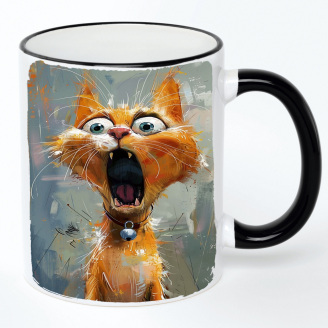 Чашка No Brand Cat 330 мл Разноцветный (chaska-cat-17)