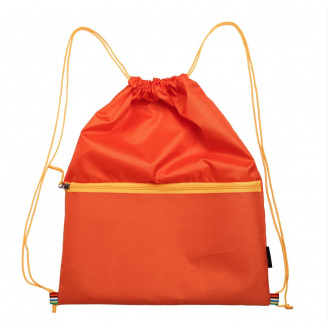 Многофункциональный рюкзак мешок с карманом Радуга VS Thermal Eco Bag оранжевый