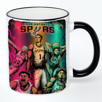 Чашка No Brand san antonio spurs 330 мл Разноцветный (chaskazz-15)