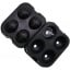 Форма для льда силиконовая Ice Шар 4 ячейки 12х12х4,5 см Черный (C051354) Дніпро