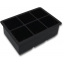 Форма для льда силиконовая Ice Кубики 6 ячеек 16.7x11.5x5 см Черный (С051350) Київ