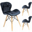 Кресло Jumi Scandinavian Design 73х46 см Black Киев