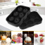 Форма для льда силиконовая Ice Шар 6 ячеек 18,5x12,5x4,6 см Черный (C051355) Луцк