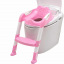 Накладка на унитаз с лесенкой 2 в 1 Baby Assistant DA6815 Розовый с белым Шостка