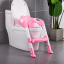 Накладка на унитаз с лесенкой 2 в 1 Baby Assistant DA6815 Розовый с белым Шостка