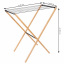 Сушка для белья напольная Casa Si Bamboo Dryer S 800х855х460 мм Черно-коричневый (CS92303W06) Суми