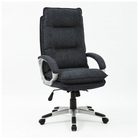 Комп'ютерне крісло керівника Texas AMF тканинне поворотне з підлокітниками дуже м'яке зручне для дому