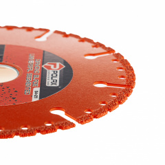 Диск алмазний універсальний сегментний Polax 125х22.2 мм Червоний (54-211) Вільнянськ