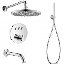 Фото - Душова система термостатична Imprese Smart Click прихованого монтажу на 3 функції, кругла, хром (ZMK101901225) Душова система термостатична Imprese Smart Click прихованого монтажу на 3 функції, кругла, хром (ZMK101901225)