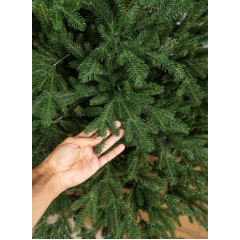 Ялинка штучна лита Альпійська зелена 2.3 м + подставка Новомиколаївка