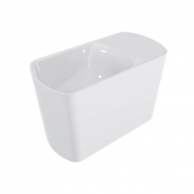 Умивальник Miraggio Helix 450 L, miramarble, білий глянцевий