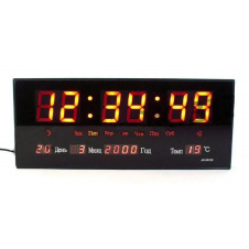 Фото - Настінні годинники електронні LED Спартак Number Clock 3615 Чорний Настінні годинники електронні LED Спартак Number Clock 3615 Чорний
