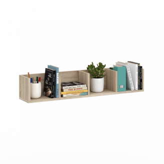 Настінна полиця Палмер для книг дуб сонома 92х16х16