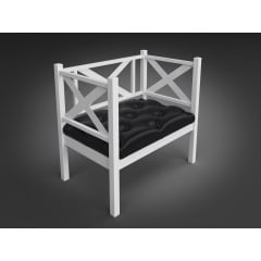 Крісло-диван Грін-Трик-Лофт металеве з мяким сидінням на ніжках Київ