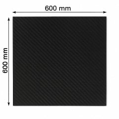 Карбоновый лист PRO-TECH 600×600×6 Twill Matt UD150 Бучач
