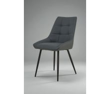 Стул обеденный Милано М-75 для кухни, столовой, кафе кожзам Серый/черный 890х510х605 мм