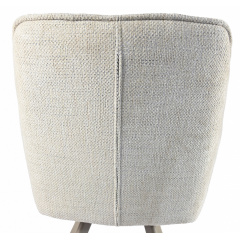 Комплект стільців обідніх Осло М-235 (4 шт.) з підлокітниками, для їдальні, кухні, тканина фактурна Папірус/капучино, 850х600х610 мм Житомир