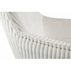 Комплект стульев обеденных Линн М-240 (4 шт.) с подлокотниками, для столовой, кухни, вельвет Белый антик/белый, 850х580х580 мм Городок