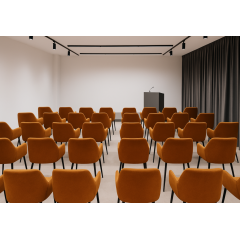 Комплект стульев обеденных Терра М-220 (6 шт.) с подлокотниками, мохер Карамель/черный, для кухни, столовой, 830×550×580 мм Васильевка