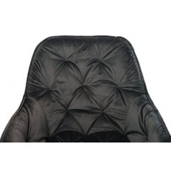 Комплект обеденных стульев Арис М-65 (2 шт.) с подлокотниками, велюр Серый/черный, для кухни, столовой, 860×580×590 мм Днепрорудное