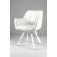 Комплект стульев обеденных Осло М-235 (4 шт.) с подлокотниками, для столовой, кухни, ткань фактурная Нежно белый/белый, 850х600х610 мм Миргород