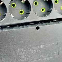 Удлинитель CNV 4 м UA Power F17 на 7 розеток Black Боярка