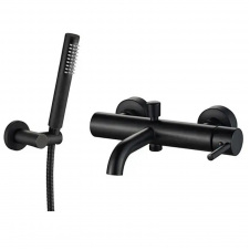 Змішувач для ванни і душу VBI Milano Black настінний чорний (VBI-050106BL)