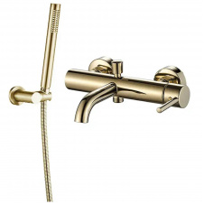 Змішувач для ванни і душу VBI Milano Gold настінний золото глянець (VBI-050106GL)