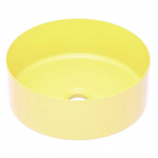 Умивальник накладний Imprese круглий жовтий матовий (i11102MY)
